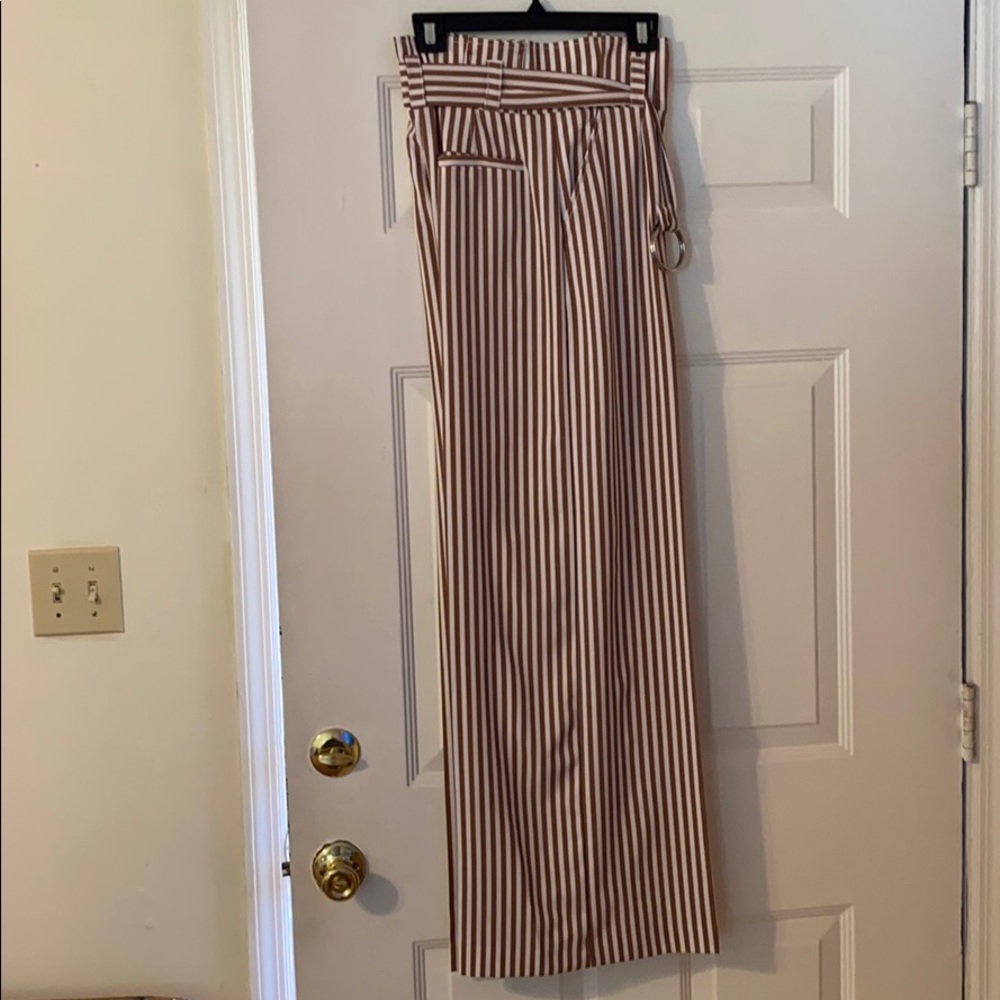 High waisted wide leg pants